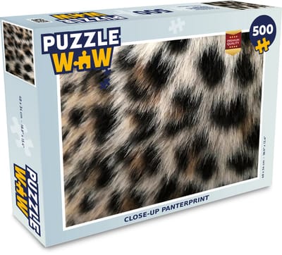 Puzzel Close-up panterprint - Legpuzzel - Puzzel 500 stukjes