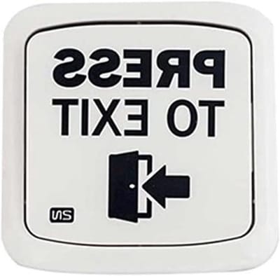Uitgangsknop Deur - Deurontgrendeling - Toegangscontrole - Moderne Technologie - 15 x 23 cm - Zilver