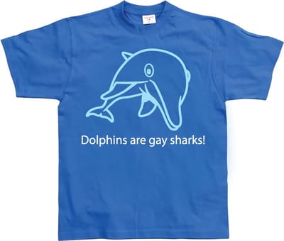 Hybris Dolfijnen zijn vrolijke haaien! Blauw