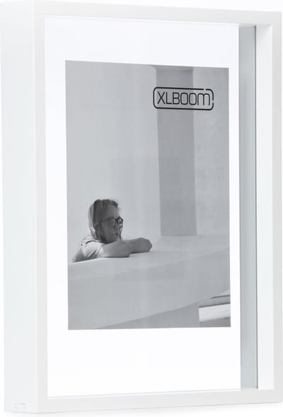 XLBoom Floating Box Fotolijst Wit 26x35,5cm - Zwevend houten frame met glas - Verkrijgbaar in wit, donkerbruin en zwart - Tijdloze design fotolijst voor modern wonen