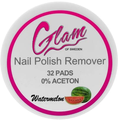 Glam of Sweden - Nagellak Remover Pads - Watermeloen / Watermelon - 0% Aceton - 1 Doosje met 32 stuks