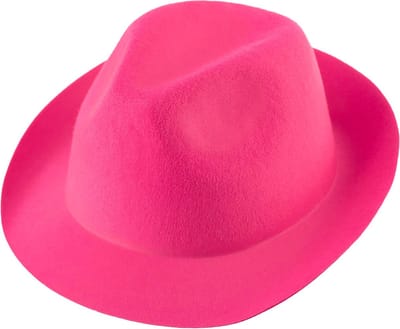 dressforfun - Partyhoed eenkleurig pink - verkleedkleding kostuum halloween verkleden feestkleding carnavalskleding carnaval feestkledij partykleding - 304572
