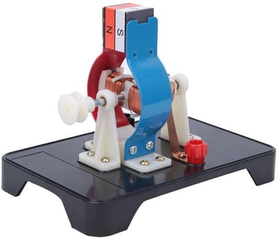 Store_9 - Miniatuur Elektromotor - Educatief Experiment - Hoogwaardige kwaliteit - Model met elektrische motor - Geschikt voor studenten - Rood en wit