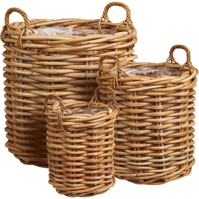 Rieten opbergmand House Nordic Burton (x3)