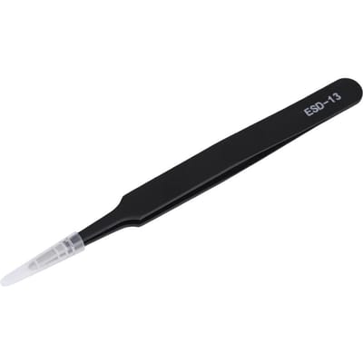 Hete ESD 13 Veilige Antistatische Roestvrijstalen Pincetten Onderhoud Reparatieset black