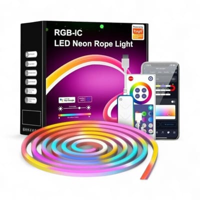 Slimme Neon LED Strip | LED Strip | Wifi | App bediening | Plug & play installatie | IP67 waterdicht | Spraakbesturing | Tuya Smart Life | wit