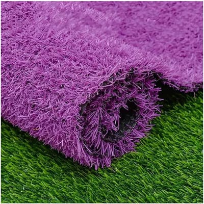 Kunstgras Tapijt - Nep Gras Mat - Tuindecoratie - Hoge Dichtheid - 3 cm Hoog - Paars
