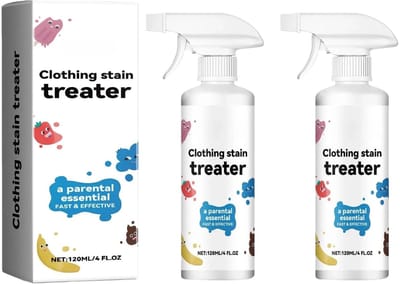 Dailygoods- Vlekverwijderaar Draagbaar - Vlekkenreiniger Kleding - Vlekverwijderaar Babykleding - 2 Stuks - 120 ml - Effectief tegen Vet en Koffie - Vlekkenspray