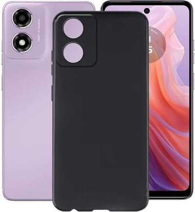 Casemania Hoesje Geschikt voor Motorola Moto E14 - Zwart - Siliconen Back Cover
