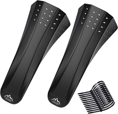 Mudguard voor Mountainbike en Racefiets, Achter- en Voorkant Spatbescherming voor 27.5-29 Inch Fietsen, Duurzaam en Lichtgewicht Plastic
