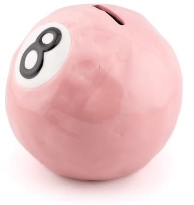 Spaarpot magic eight ball