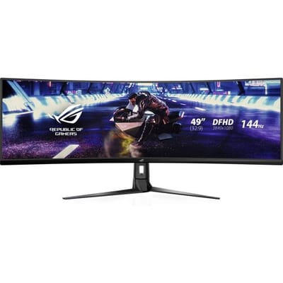 Asus XG49VQ Gaming monitor Energielabel G (A - G) 124.5 cm (49 inch) 3840 x 1080 Pixel 32:9 4 ms HDMI, DisplayPort, USB, Hoofdtelefoonaansluiting VA
