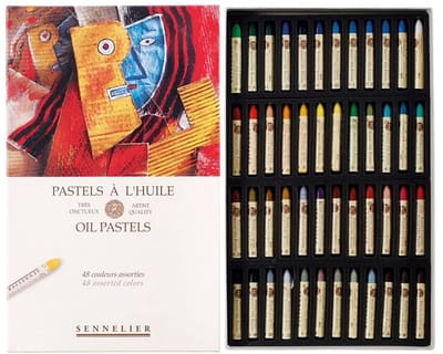 Set of oil pastels Sennelier 48 pcs basic shades