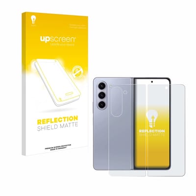 upscreen - Screenprotector voor Samsung Galaxy Z Fold 5 (Voor+Achter) - Folie Beschermfolie anti glare matte