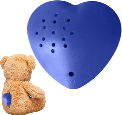 Mini spraakrecorder - Opname apparaatje - Berichten inspreken - Interactieve opname - 4 x 3 x 2 cm - Blauw