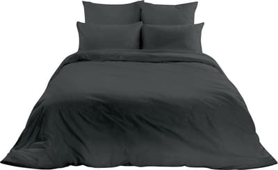 Homéé® Hotel dekbedovertrekset 20A tweepersoons 200x200/220 cm 100% katoen 140g. m2 antraciet