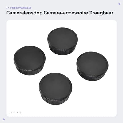 Dailygoods- Cameralensdop - 4 Paar Bodydop/Lensdop Set - Draagbaar - Lichtgewicht - Stofdicht/Krasbestendig - Geschikt voor M42-camera - Camera Dop