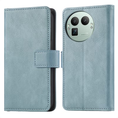 imoshion Hoesje - Geschikt voor Realme GT 8 Pro - Luxe Bookcase - Lichtblauw