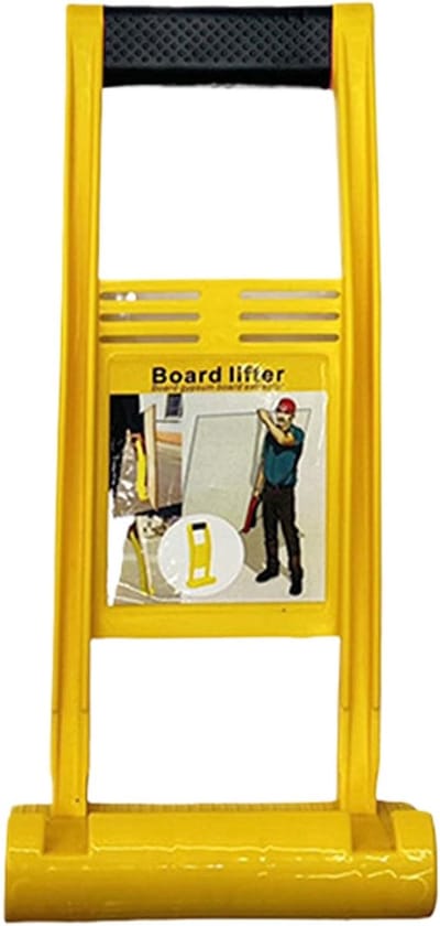 Plaatheffer - Platendrager - Materiaal Tillen - Anti-knijp Ontwerp - 37 x 23 x 9 cm - Geel