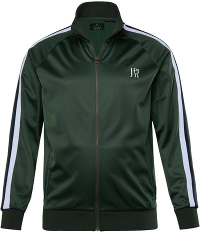 JAY-PI - Heren - Functioneel trainingsjack fitness ademend - Donkergroen - Maat 3XL