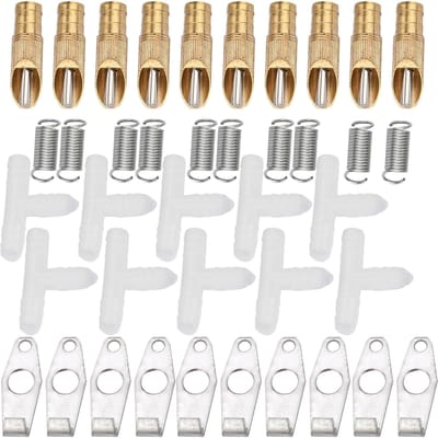 10 stuks/ Set RVS Automatische Nippel Drinkbak voor Konijn Rat Fret(Eendbek) gray