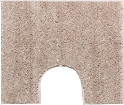 Casilin WC-mat Antislip Ray - 50x60cm - Met Uitsparing - Waterabsorberende Badmat - Wasbaar en Sneldrogend - Acryl - Bruin, Sand