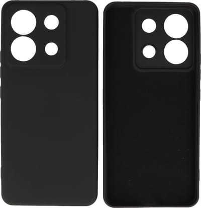 Hoesje Geschikt voor de Xiaomi Redmi Note 13 Pro 5G - Fashion Backcover Hoesje - Colorful Telefoonhoesje - Zwart