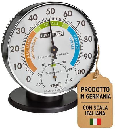 Precisiethermometer en Hygrometer voor Airconditioning - Analoge Temperatuur- en Vochtigheidsregeling