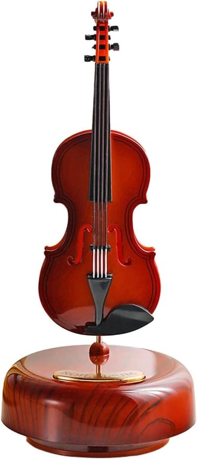 Muziekdoos Roterend - Decoratieve Melodie - Woonkamer Decoratie - Klassiek Muziekinstrument - 21 cm Hoog - C