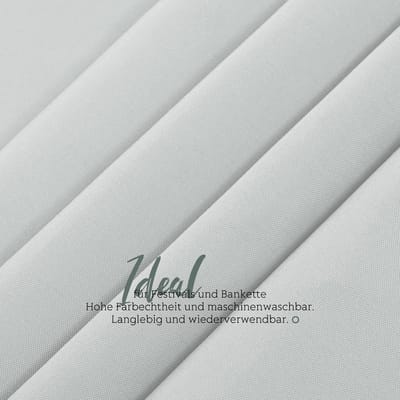 12x Universele Bierbank Tafelkleden Grijs - 100x250 cm Polyester - Geschikt voor 50 & 70 cm Tafels