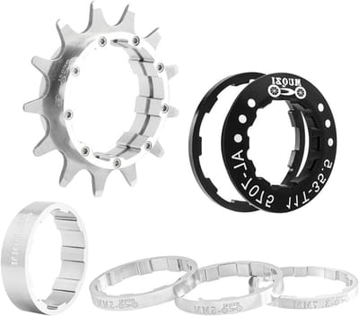 Fiets Vliegwiel - Single Speed Tandwiel - Fiets Conversie - Lichtgewicht Aluminium - 13T - Zilver