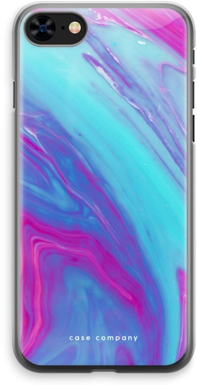 Case Company® - Hoesje geschikt voor iPhone 8 hoesje - Zweverige regenboog - Soft Cover Telefoonhoesje - Bescherming aan alle Kanten en Schermrand