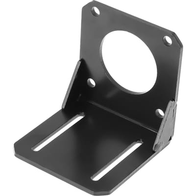 1 stuks Zwarte RVS Montagebeugel Houder Rek voor 57 NEMA23 Stappenmotor
