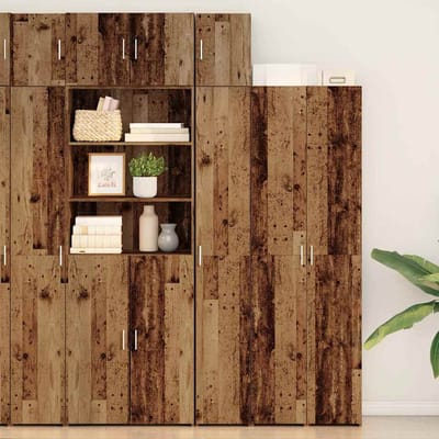 vidaXL - Wandkast - Oudhout - 30 - x - 42,5 - x - 39,5 - cm - Bewerkt - hout