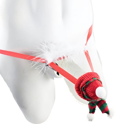 BamBella ® - string bongage - maat Onesize S M L - Sexy slip erotische onderbroek valentijnsdag kerst doorzichtig rollenspel rood kleding voor mannen