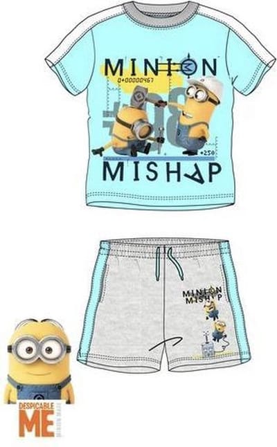 Minions zomer set - Minion Mishap - maat 92/98 (3 jaar)