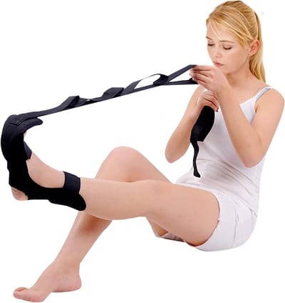 Dehningsband voor Yoga en Fysiotherapie - Flexibele Stretchring voor Pijnloze Training en Revalidatie van Benen