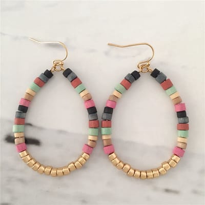 Jomide Oorhangers Vintage Bohemen Kleurrijk - Gold
