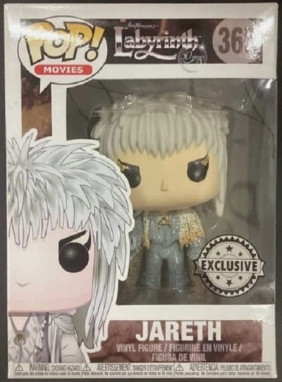 Funko Pop! Jareth with Crystal Orb David Bowie Labyrinth POP! Movies #365 Vaulted Funko Glitter Exclusive