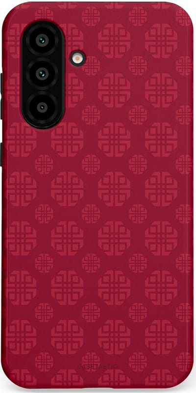 Casetastic Hoesje Geschikt voor Samsung A56 / A36 - Stijlvolle Beschermende Duo-layer Case - Oosters Rood