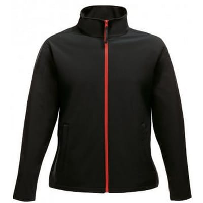 Regatta Opvallende Dames/dames Ablaze Afdrukbaar Soft Shell-jasje (Zwart/Klassiek Rood)