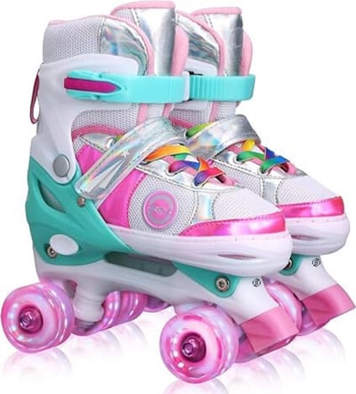 Equivera Rolschaatsen Meisjes - Skeelers Meisjes - Rolschaatsen Kinderen - Cadeautip voor uw kind!