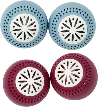 Cook Concept Ani-geur ballen / vershoudballen voor koelkast - 4x stuks - geurverwijderaar - voorkomt nare geurtjes
