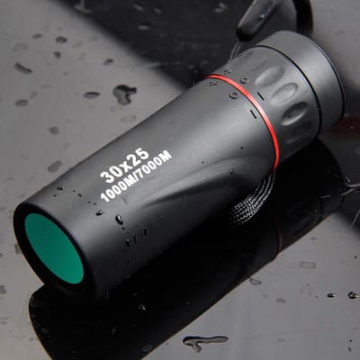 Télescope monoculaire HD 30x25 Zoom Focus Optique Chasse Tourisme Portée Mini Monoculaire Portable noir