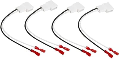 Luidspreker Adapter - Kabelboom Connector - Auto Audio Upgrade - Eenvoudige Installatie - 4 Stuks - Zwart
