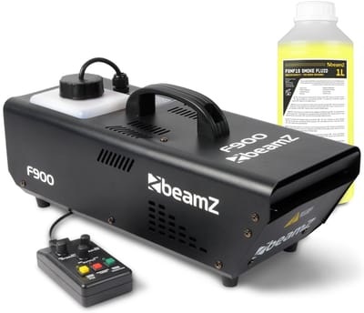BeamZ F900 fazer rookmachine met 1 liter rookvloeistof - Inclusief afstandsbediening - 900W