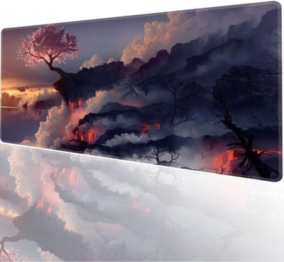 StayPowered XL Muismat - Ultieme Precisie & Snelheid - 600x300mm Groot Formaat - Antislip Onderkant - Wasbaar & Duurzaam - Genaaide Randen - Perfect voor Gaming & Werk - Zwart - Levering Sneller dan Aangegeven!