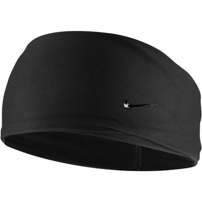 Nike Fury Elevate Dri-FIT Brede Band Haarband (Zwart)