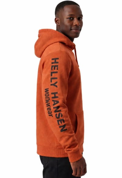 Helly Hansen Heren Manchester grafische hoodie donkeroranje - L