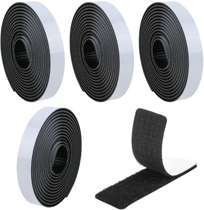JHUBERS- Dubbelzijdig Klevend Vilt - Sterk - Zelfklevend - Scheurwaterbestendig - Nylon - 20 cm x 11 cm - Milieuvriendelijk Materiaal - Klittenband